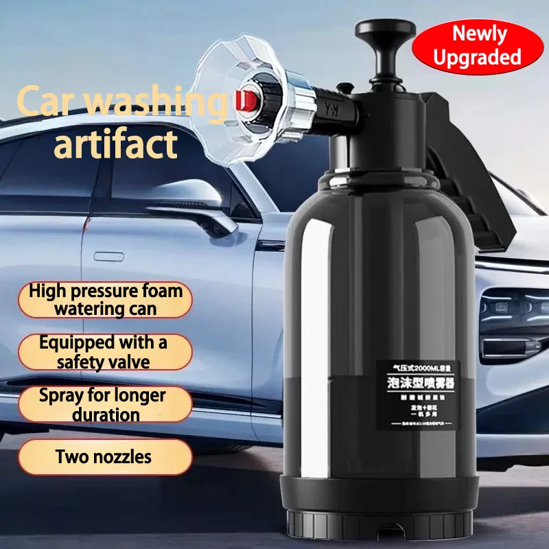 Car Wash Foam Spray Foam Sprayer Bottle Spray Gun Manual Air Pressure Water Jet Car Shampoo Snow Foam Air Pressure Spray Bottle