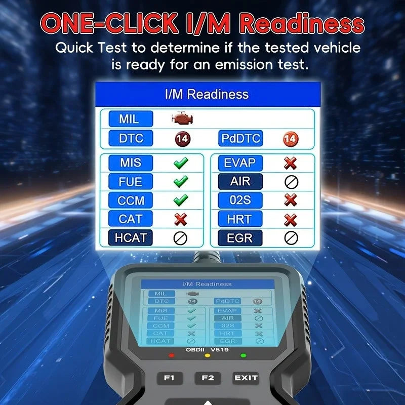 Obd2 Diagnostic Tool-Code Reader,Supports Real-Time Data Stream,No Battery Required,Compatible with Vehicles1996(Obdii/Eobd)