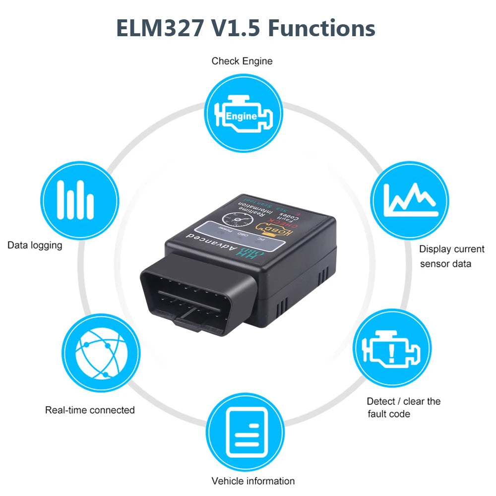 OBD automotive diagnostic instrument scanner fault code reader, supports real-time data streaming and oxidation sensing testing,