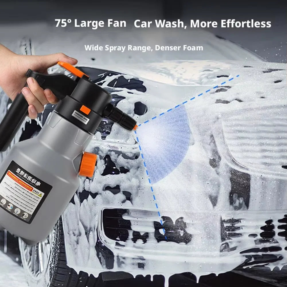 Handheld Electric Foam Washer Rechargeable Snow Foam Spray Bottle High Pressure Foam Sprayer Durable Auto Washing Device