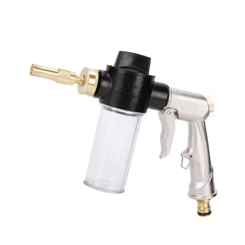 High Foam Pressure Spray Water Gun Washing Garden Watering Hose Nozzle Sprinkler Car Cleaning Wash Tool Metal Washer Guns ﻿