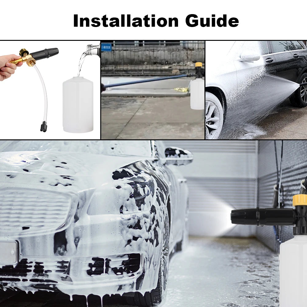 Foam Generator High Pressure Washer Car Wash Water Gun Foam Lance For Karcher Kranzle Interskol Elitech Huter Cleaning Tool