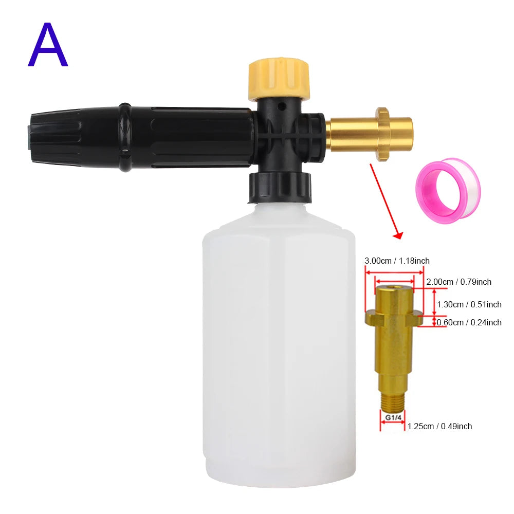 Foam Generator High Pressure Washer Car Wash Water Gun Foam Lance For Karcher Kranzle Interskol Elitech Huter Cleaning Tool