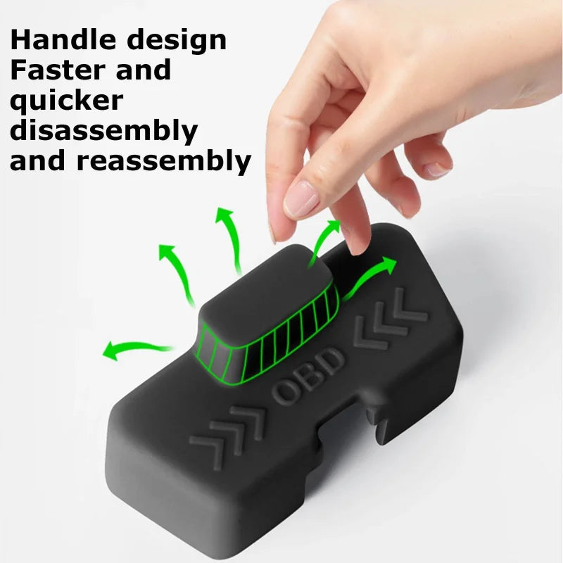 OBD Adapter Cable Protective Cover Diagnostic Interface Protection New Energy Retrofit Waterproof Cover OBD Protective Cover